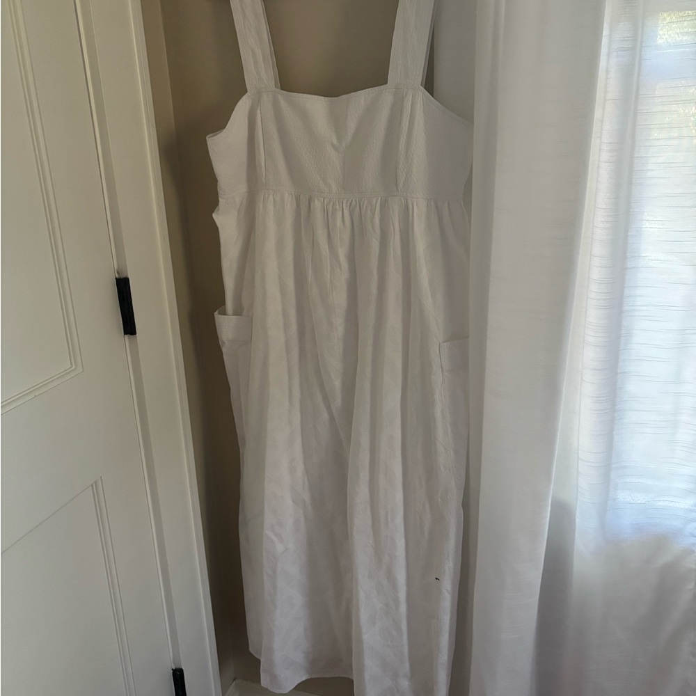 Madewell Cut Out Back Empire Midi Dress - Picture 5 of 5